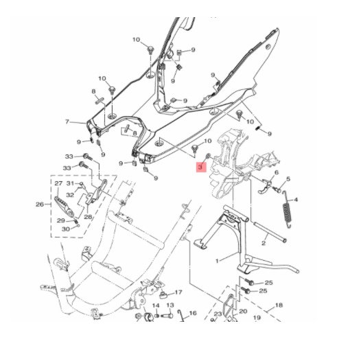 circlip clip klip as standar tengah nmax n max aerox 155 lexi - mio m3 s z soul gt fino xride x ride gear 125 freego free Go ori ygp 99002-09600