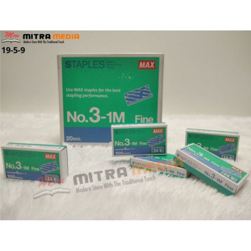 

ISI STAPLES NO 3 / 24/6 UNTUK STAPLER HD 50 PER PAK MURAH