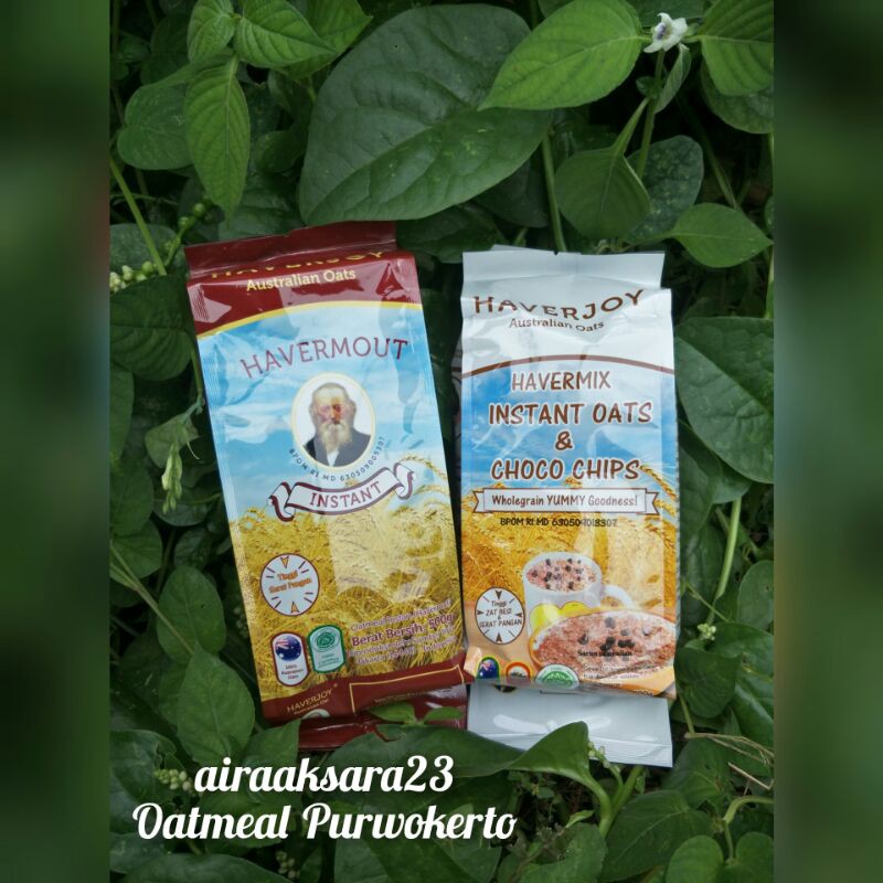 

OATMEAL DIET HAVERJOY PURWOKERTO (INSTANT OAT 500GR + HAVERMIX INSTANT OAT CHOCO CHIPS 500GR)