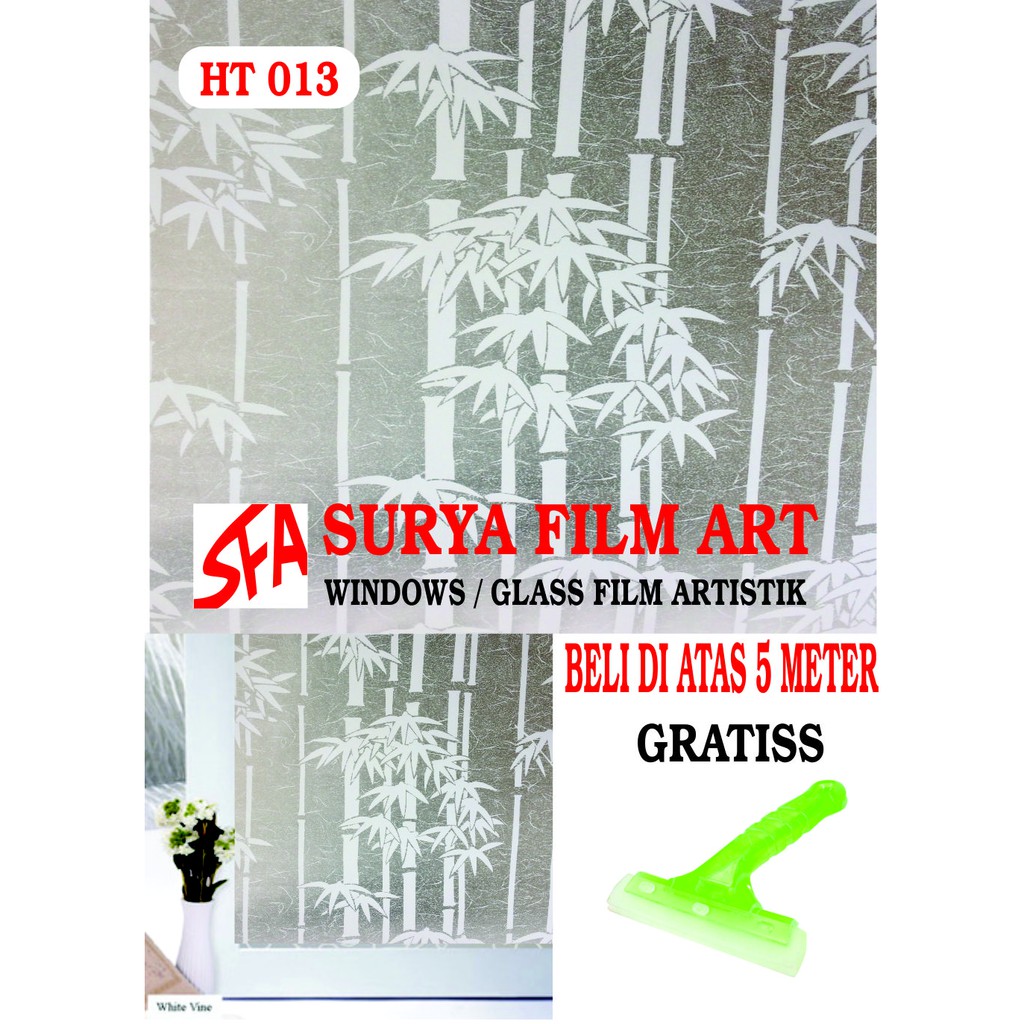 STIKER KACA STICKER KACA JENDELA RUMAH MOTIF BAMBU
