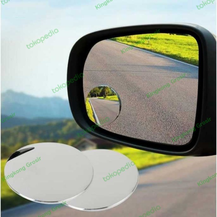 New Kaca Spion Blind Spot Mirror Bulat Cembung Universal Mobil Motor Truk