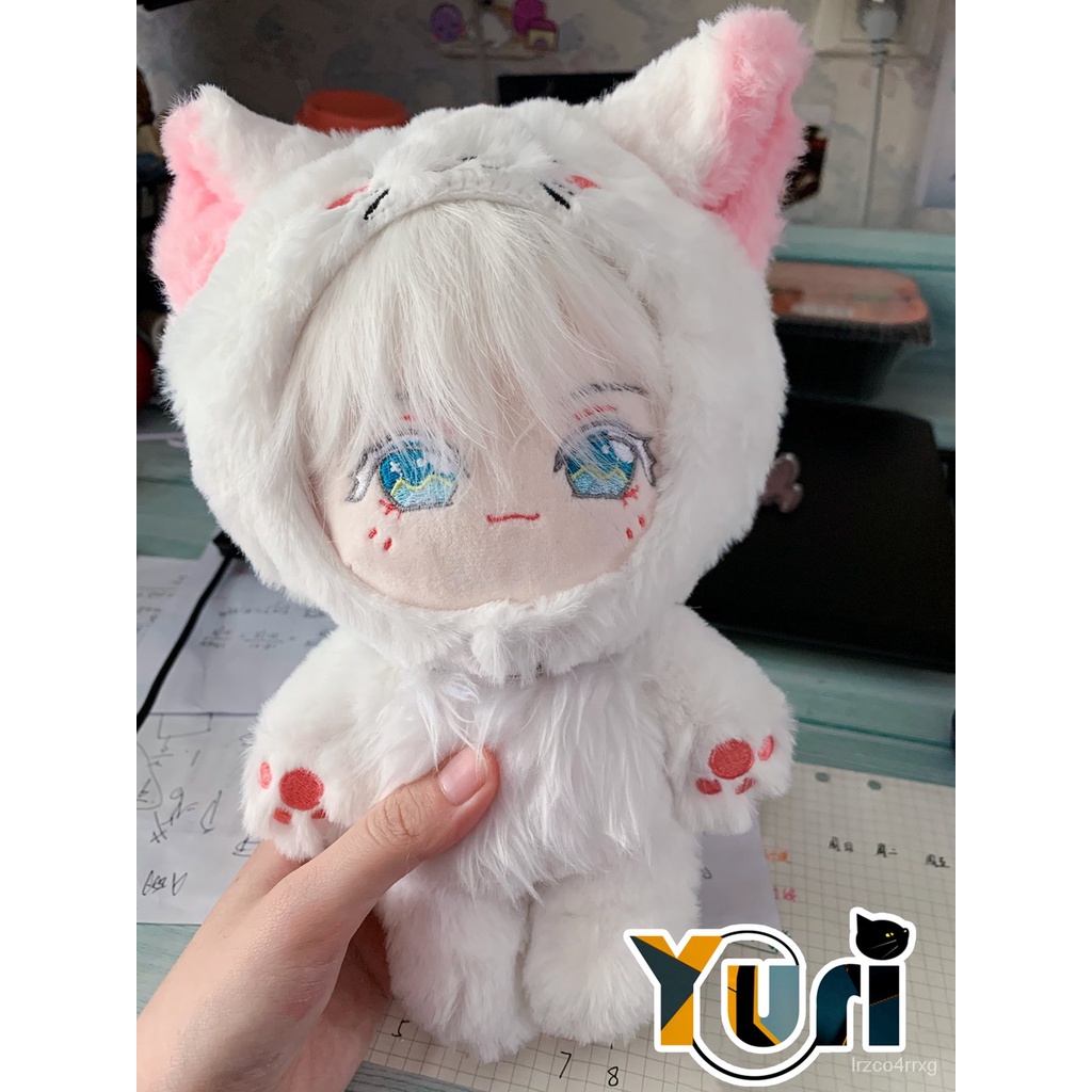 Limit Anime Jujutsu Kaisen Gojo Gojou Satoru 20cm Plush Doll Toy Animal Clothes Outfit Suit Maid Sui