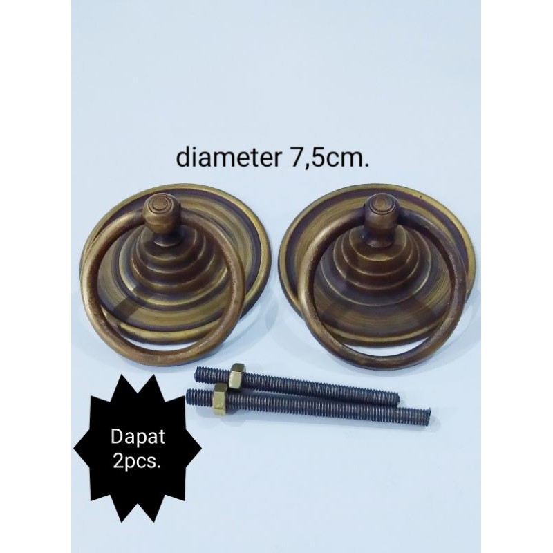 Tarikan pintu rumah almari/bufet dll. diameter 7,5cm.