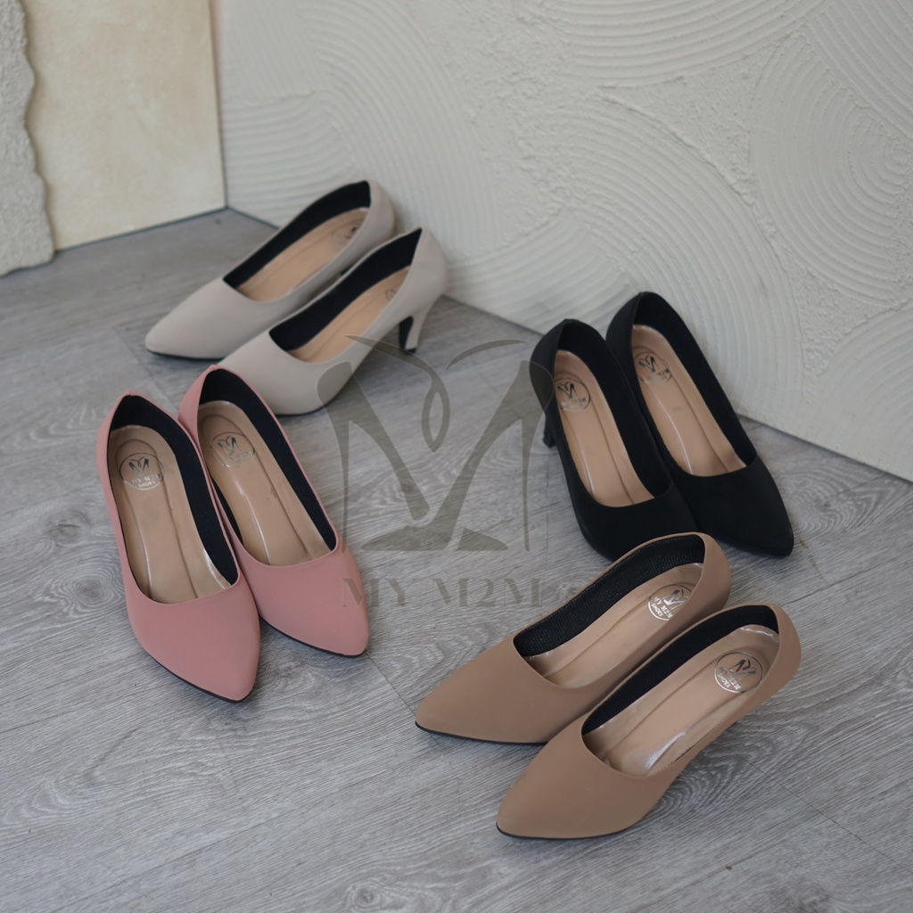 MYM2M-SEPATU WANITA HEELS KERJA ACALIA