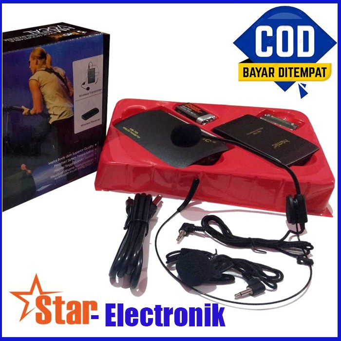 Mic Jepit / Microphone Wireless Homic HM 709 Clip On + Bando