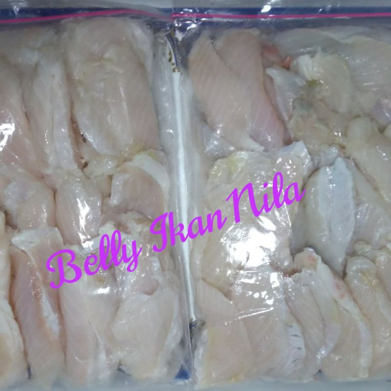 

Frozen Seafood Belly Ikan Nila 460gram