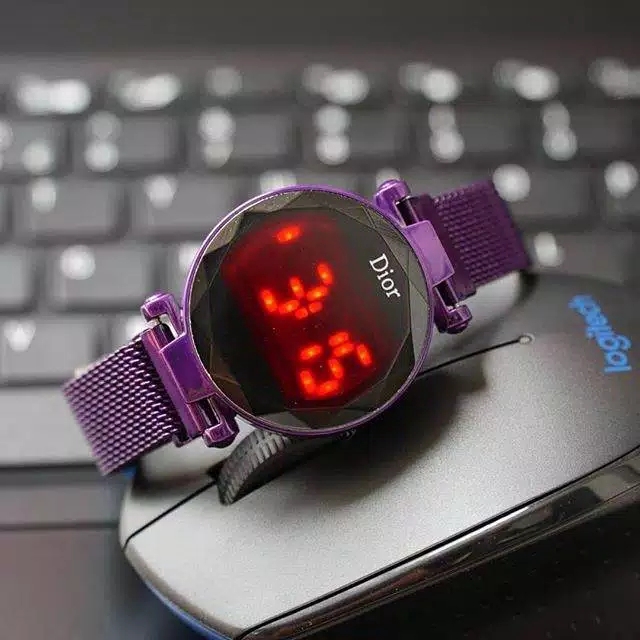 Jam Tangan Wanita Korea D*or LED Digital Touch Watch