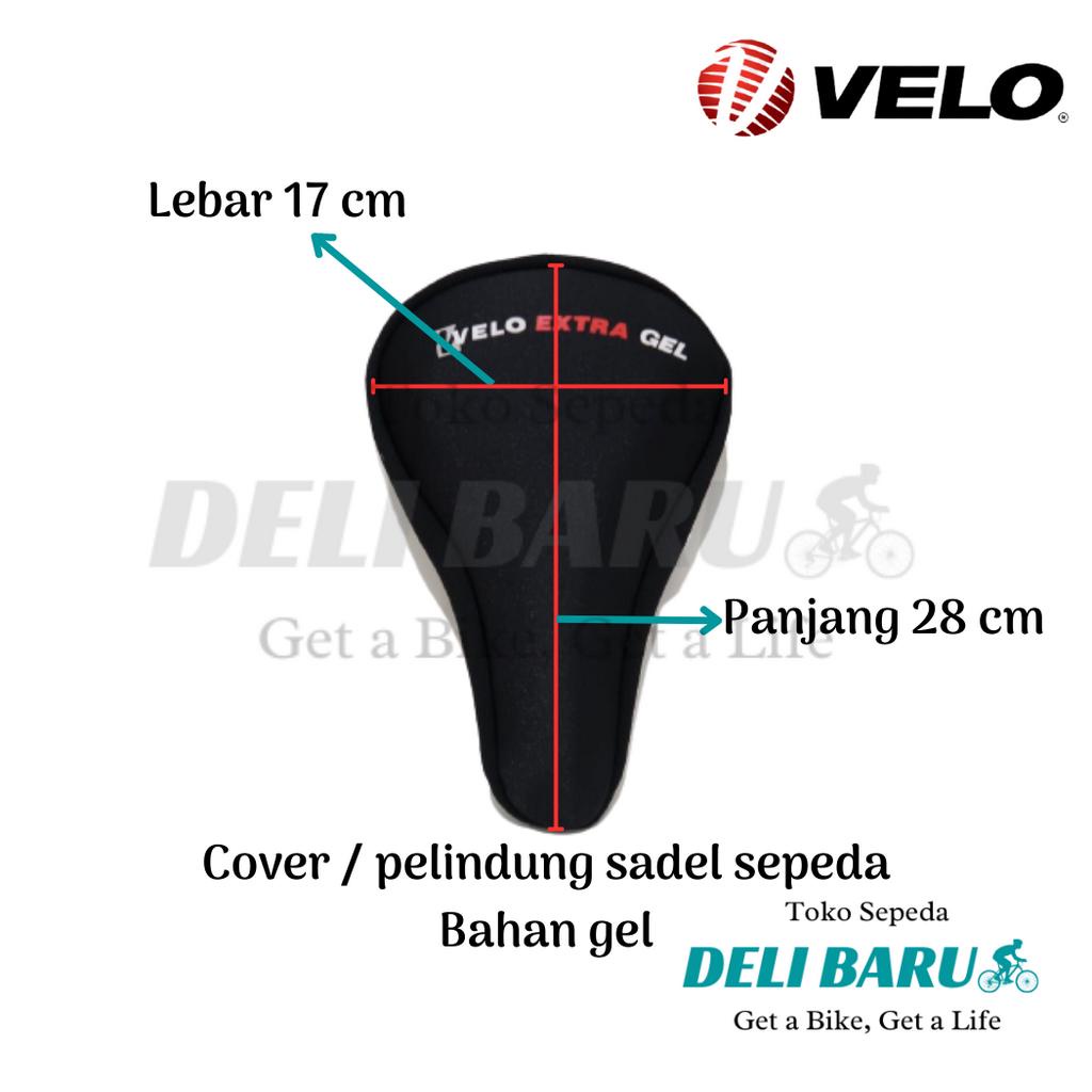 Velo Cover sadel super gel pelindung jok bahan super gel empuk sepeda MTB, federal, lipat, fixie