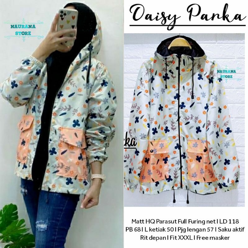 Jacket Jumbo - Jacket Parasut - Jacket Printing - Daisy Parka