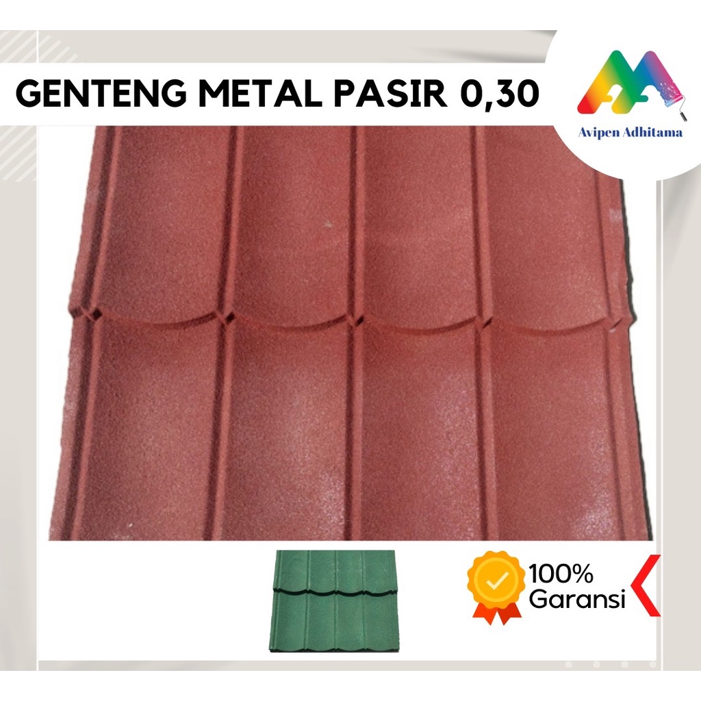 Genteng Metal Pasir 2x4 0,30 mm Premium Kualitas No 1 Termurah