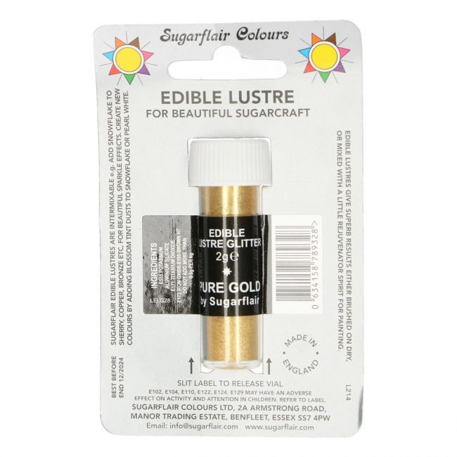 

Sugarflair Edible Lustre Dust - Pure Gold