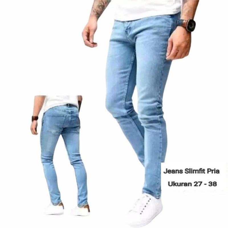 CELANA PANJANG JEANS PRIA PREMIUM | CELANA JEANS SLIMFIT PRIA