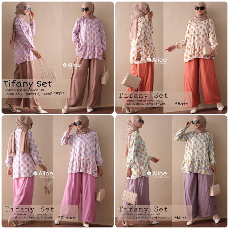 SETELAN KATUN RAYON / 18.7 / MALA TIFANY / LD 110 CM / PB 75 CM / ALLSIZE FIT TO XXL / ALICE