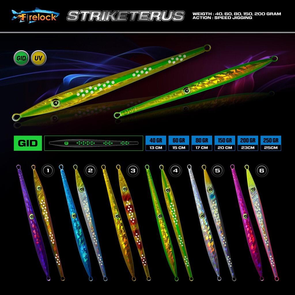 Umpan Mancing Metal Jig GID 40 gram Firelock Striketerus