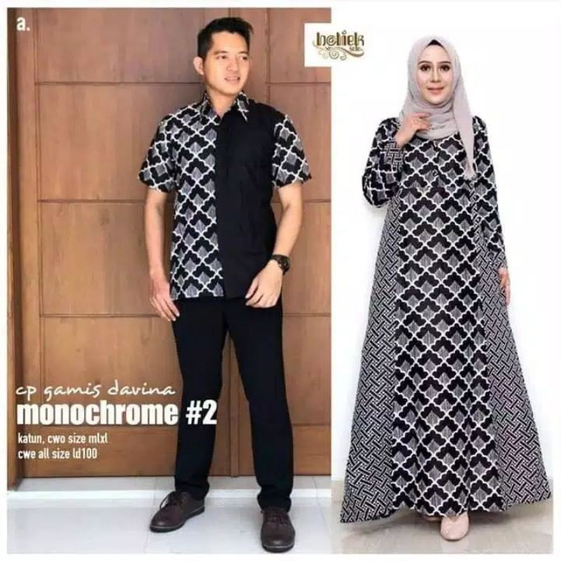 COUPLE GAMIS BATIK KEMEJA BATIK