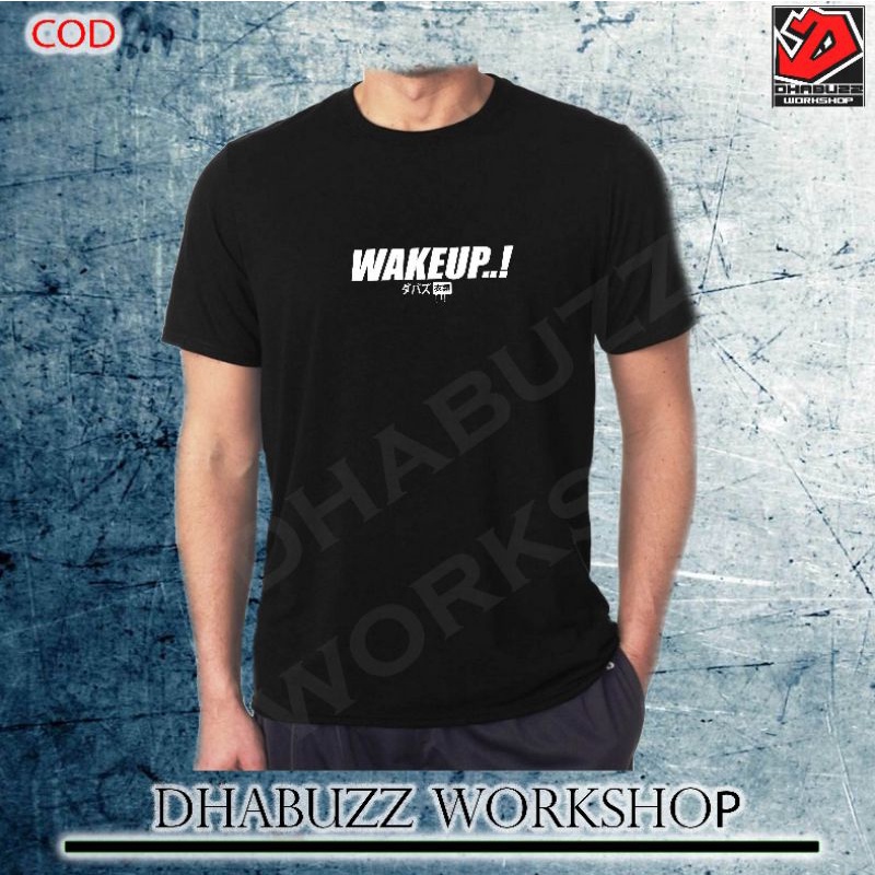 DHABUZZ 03 KAOS DISTRO HITAM PRIA LENGAN PENDEK SIMPEL TYPOGRAPHY ORIGINAL TERBARU