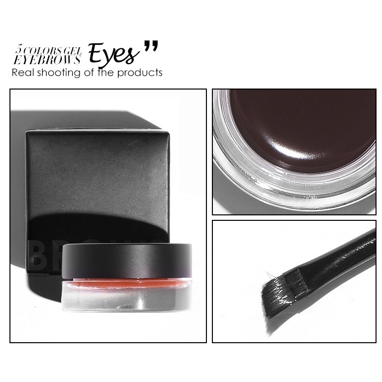 FOCALLURE Waterproof Eyebrow Cream Hot Sale Eyebrow Gel With Eyebrow Brush Long Lasting Eyebrow Makeup-5 Colors