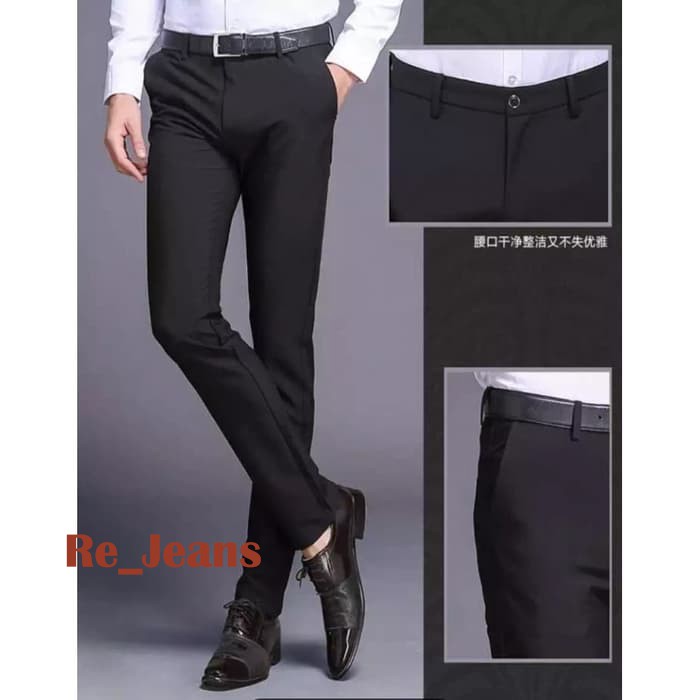 CELANA FORMAL BAHAN  KANTOR PRIA SLIM FIT CELANA MODEL ALDEBARAN