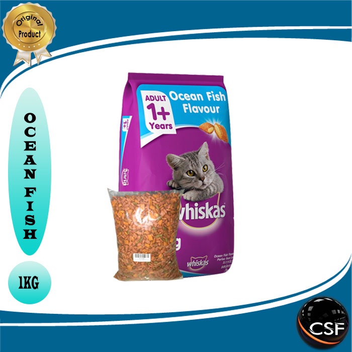 Makanan Kucing kering WHISKAS 1kg All Varian