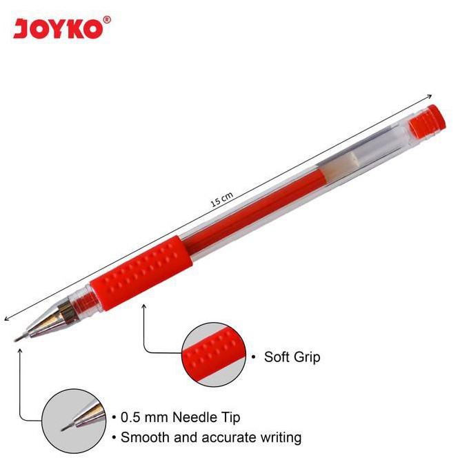 Pulpen / Pena Gel Pen 0.5mm Joyko JK-100NT / Bolpen Joyko