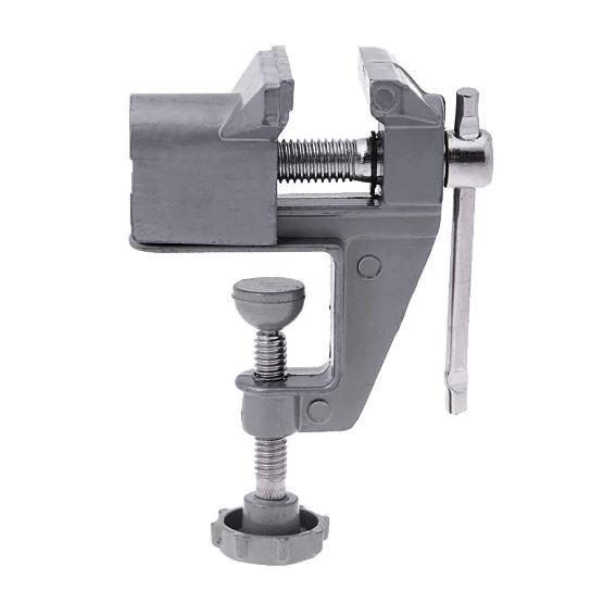 YTC Vise Clamp Capit Meja Alat Penjepit Kayu - 12E8F3 - Silver