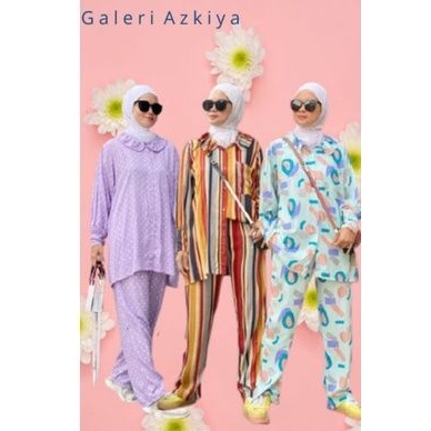 BISA COD NINDY NINDI ONESET ONE SET SETELAN SETCEL  PIYAMA RAYON POLKA POLKADOT YAYUKU