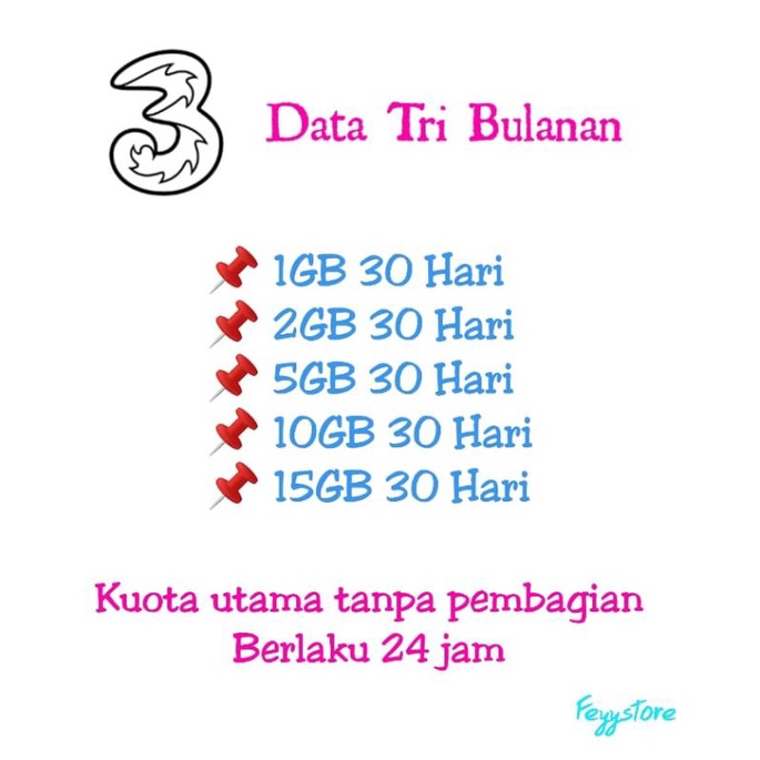[2] Paket data Tri bulanan Paket kuota Tri bulanan Paket bulanan three Kuota Three bulanan Kuota Tri