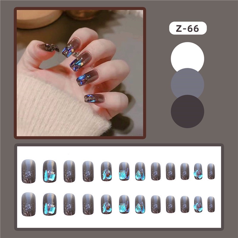 Kuku Palsu 【A7，lem sticker】Nikah kuku Wedding False Nailart Pengantin Tangan