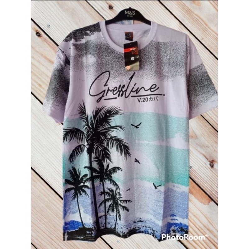 Kaos tshirt pantai surfing katun combed murah