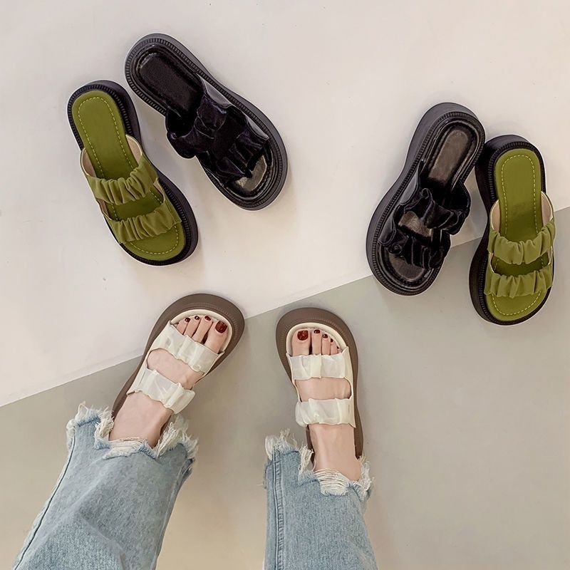 MYSTYLE Viola Korea Design  Sandal Wedges Fashion Wanita Import