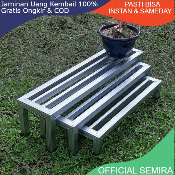 1 set isi 3/ hollow Rak Bunga Tanaman Susun Minimalis Holo Baja Ringan/rak sepatu/rak bunga murah/st