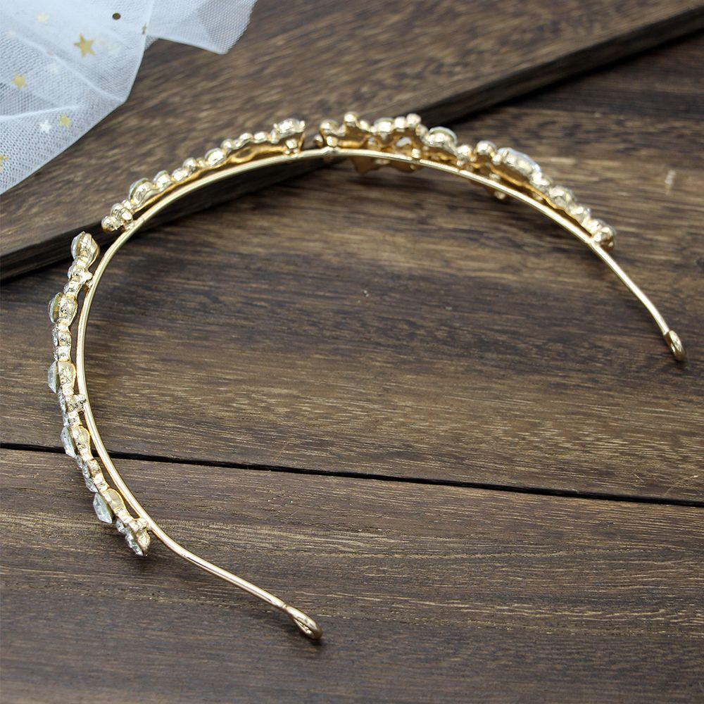 Needway   Bando Aksesoris Kristal Hiasan Kepala Pernikahan Hiasan Kepala Hair band Bride Crown