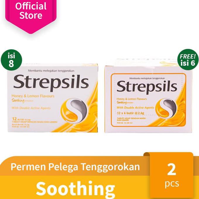 

Hot Item Strepsils Pelega Tenggorokan Soothing-Buy 1 Dus Isi 8 Free 1 Dus Isi 6