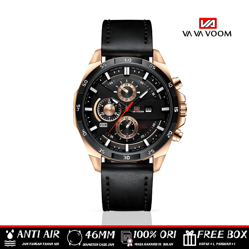 VAVA VOOM 216 Tali Kulit Tahan Air Stainless Steel Bonus Kotak dan Baterai Cadangan