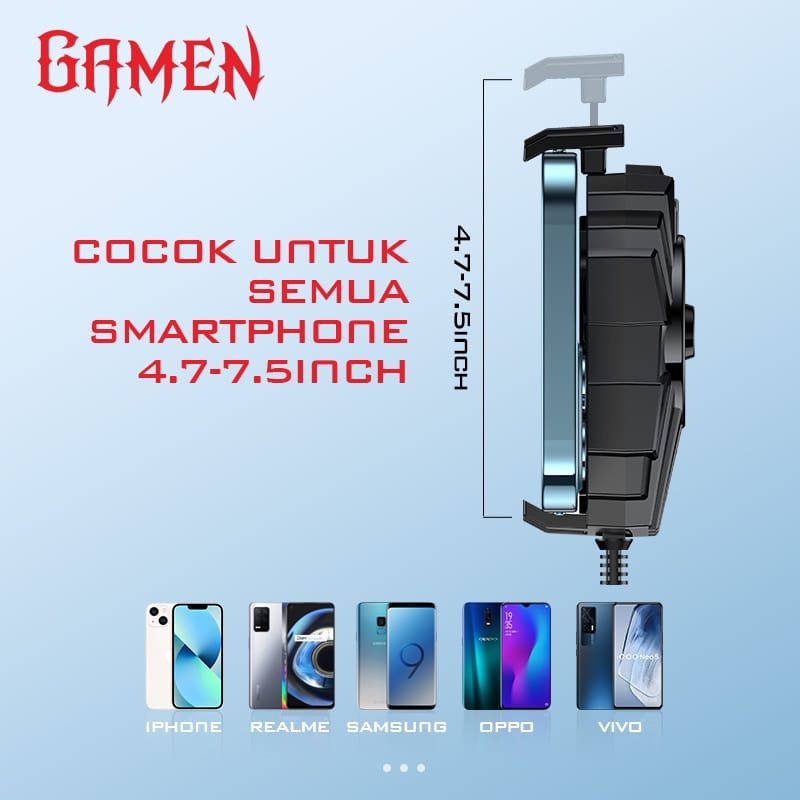 C_    GAMEN GMR01 Fan Cooler Radiator Pendingin HP Cooling Fan Gaming