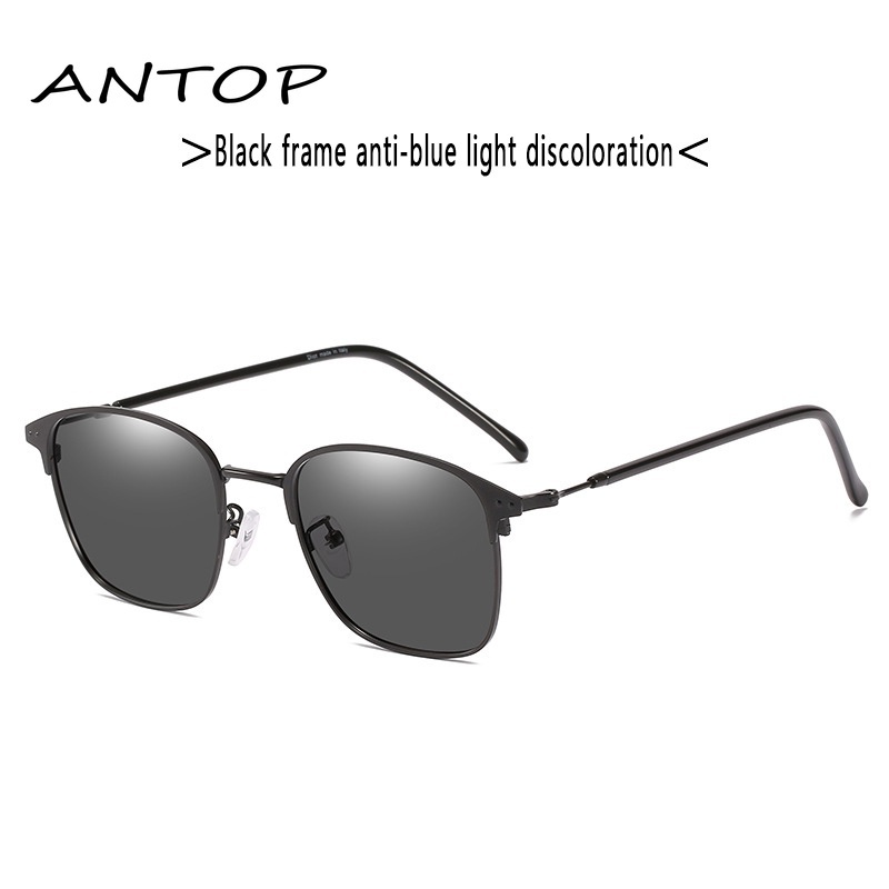 Kacamata Photochromic Anti-Radiation Metal Komputer Kacamata Anti-Biru Wanita ANTOP