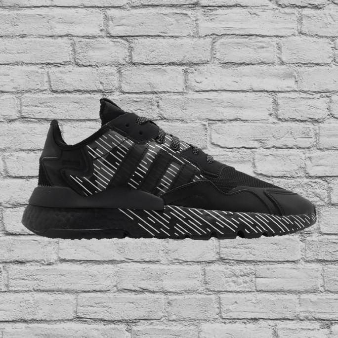 Sepatu Sneakers Pria Adidas Nite Jogger 3M Triple Black Fv1326 Toko.Ryeon
