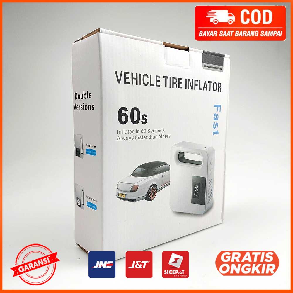 Pompa Angin Ban Mobil Elektrik Inflator Air Pump LCD PTC001