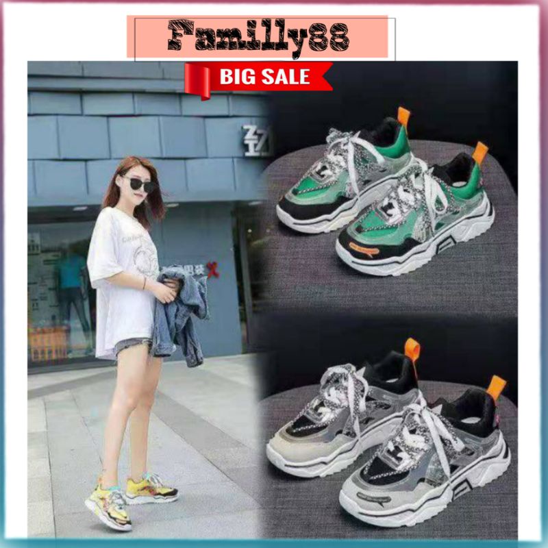 COD AC 808 Sepatu Sneakers import  2020 new arrivals Korea style 2Tali