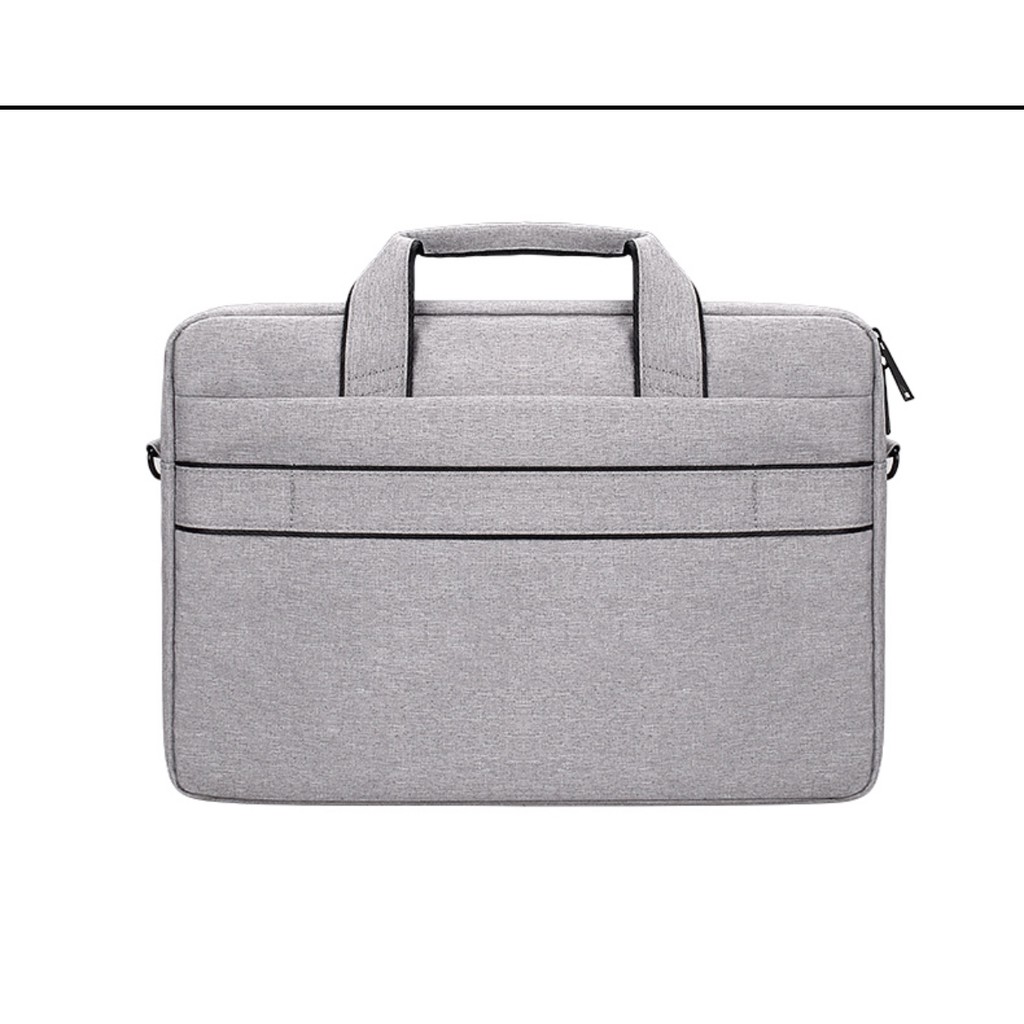 Tas Laptop 14 inch Softcase Sleeve Slempang macbook Waterproof - Grey