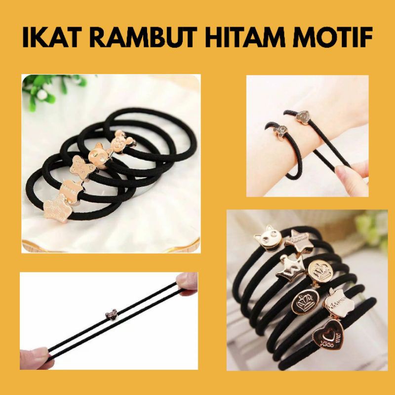 IKAT RAMBUT HITAM MOTIF