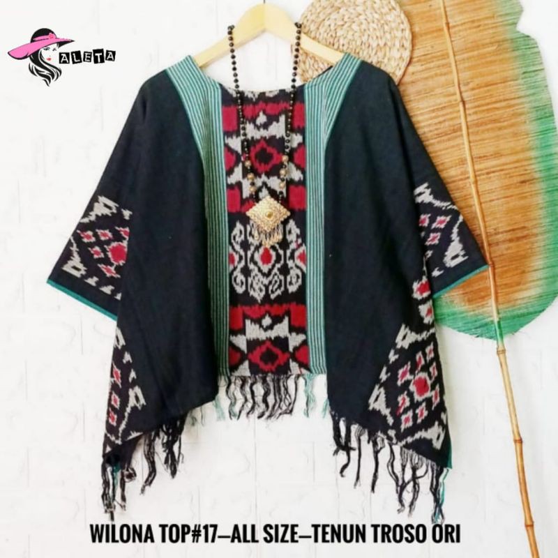 Wilona Top , By Aleta , Tenun Troso ori