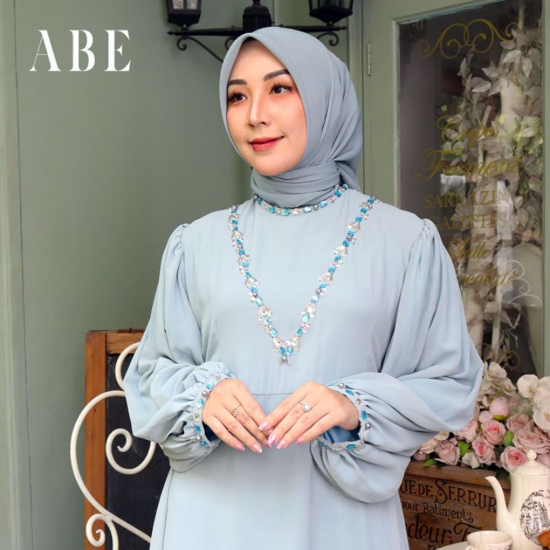 FASHION MUSLIM//NUHA DRESS PAYET//Kode AB