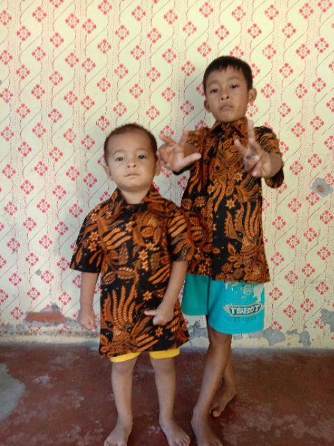 Batik Couple Keluarga Sania Ruffle Ori Ndoro Jowi Dnt Manggar Sogan