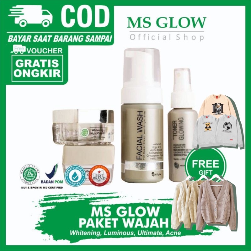 ms glow original / ms glow / ms glow whitening series /ms glow acne/ms glow ultimate/PAKET MS GLOW