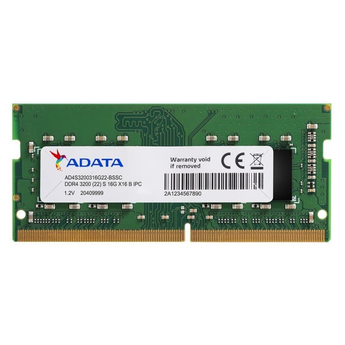 Adata DDR4 16GB 3200Mhz SODIMM PC4-25600 DDR4 3200 16GB RAM for Laptop