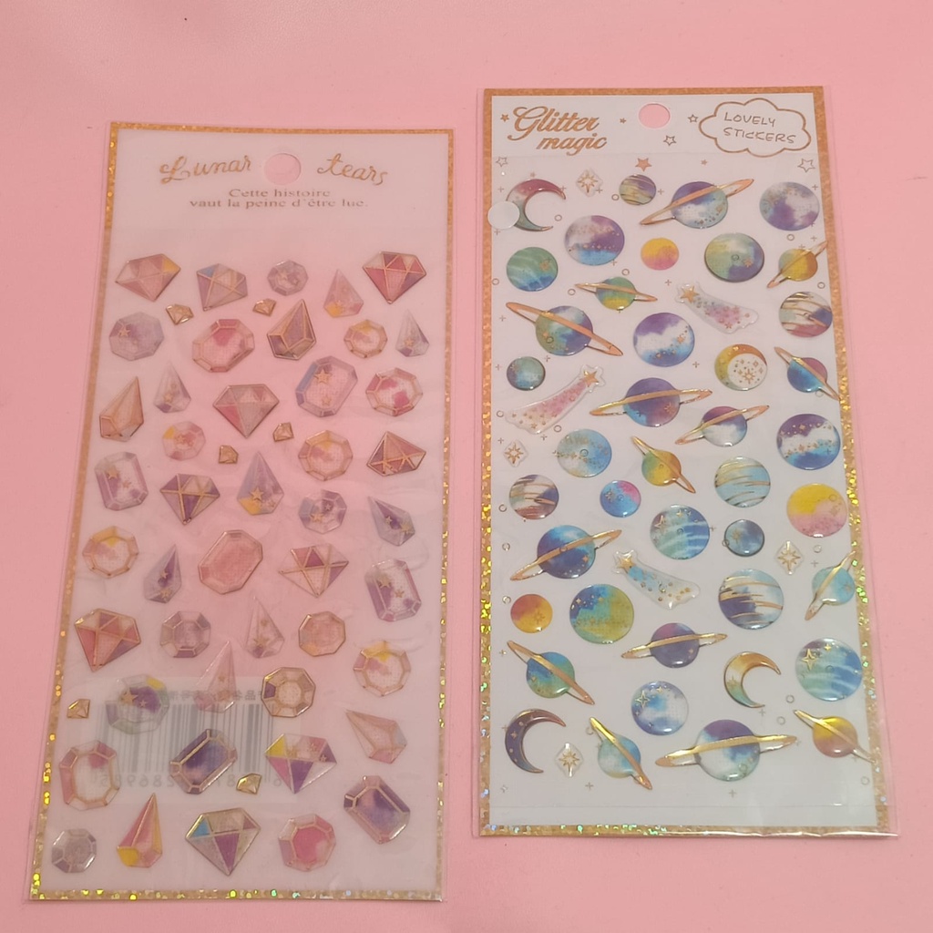 

fantasy crystal stickers - stiker kristal fantasy stiker motif unik