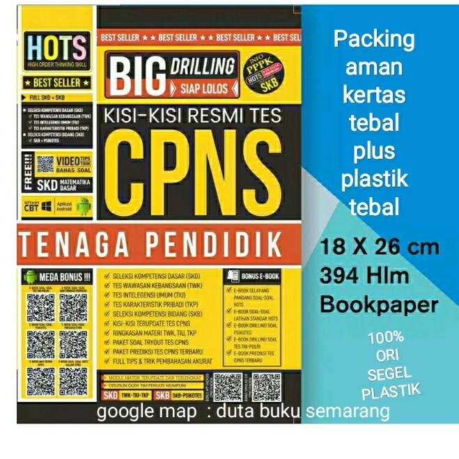 

PROMO TERMURAH BUKU CPNS BUKU TES CPNS TENAGA PENDIDIK TES CPNS GURU KPL094