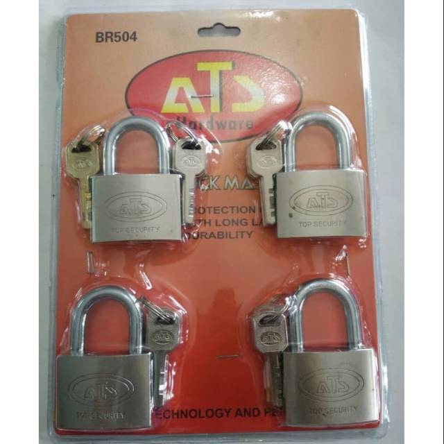 Gembok Masterkey Master Key ATS - 50mm 50 mm x 4pcs