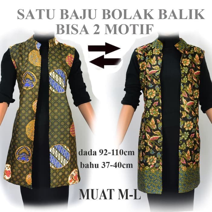Outer batik wanita atasan blouse batik  A503
